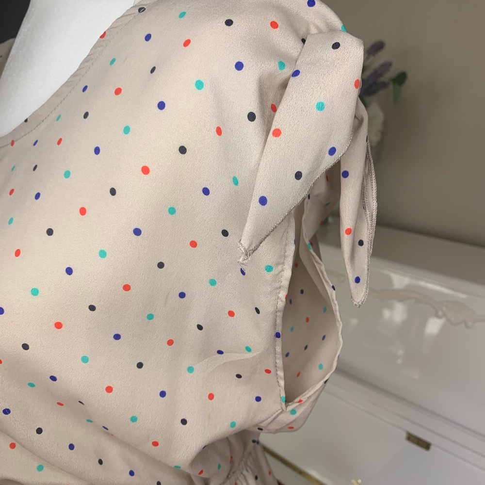 Taupe & polka dot dress - Picture 4 of 4